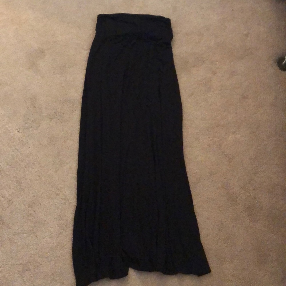 Black maxi skirt
